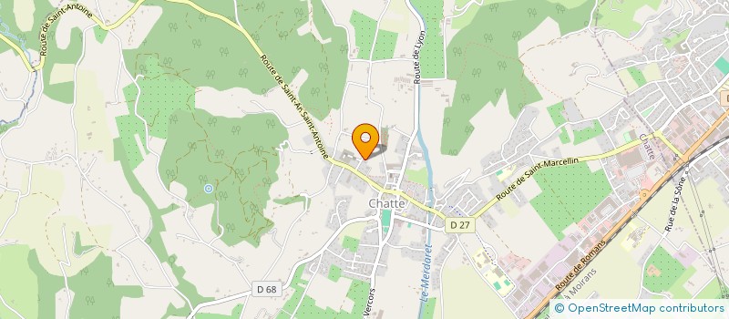 localisation de l'entreprise MONSIEUR ROMAIN GAMET  CHATTE