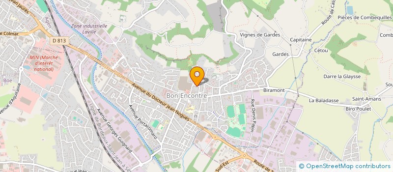 localisation de l'entreprise MONSIEUR ROMAIN GANCET  BON-ENCONTRE