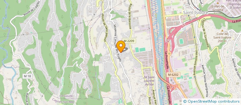 localisation de l'entreprise MONSIEUR ROMAIN GANDAIS  SAINT-LAURENT-DU-VAR