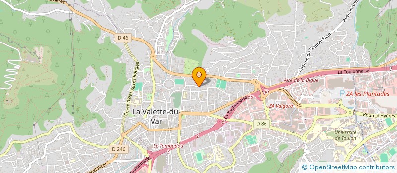 localisation de l'entreprise MONSIEUR ROMAIN GANDOLFI à LA VALETTE DU VAR
