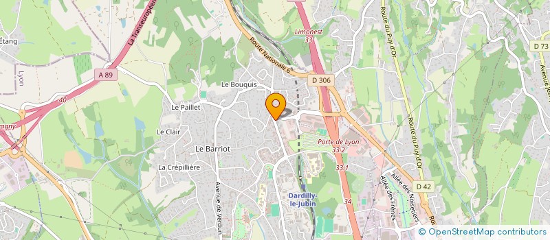 localisation de l'entreprise MONSIEUR ROMAIN GANNEAU  DARDILLY