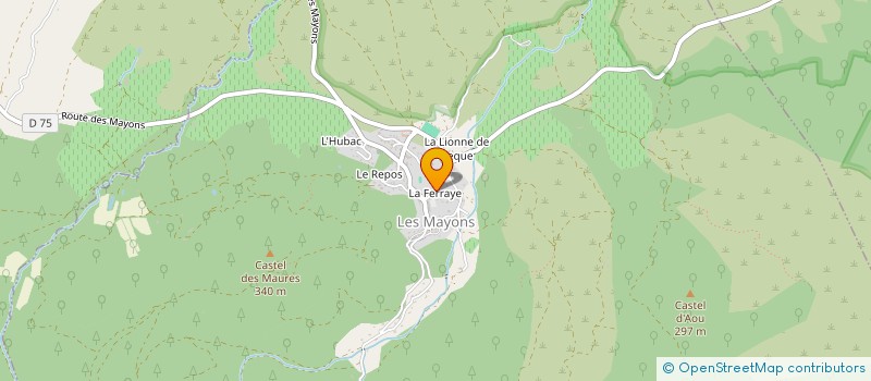 localisation de l'entreprise MONSIEUR ROMAIN GARCIA à LES MAYONS