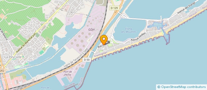 localisation de l'entreprise MONSIEUR ROMAIN GARCIA à FRONTIGNAN