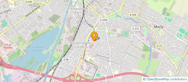 localisation de l'entreprise MONSIEUR ROMAIN GARNIER  VALENCIENNES