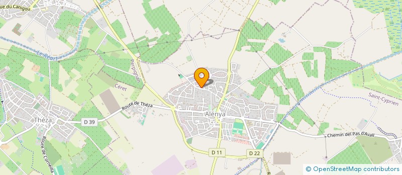 localisation de l'entreprise MONSIEUR ROMAIN GARRIGUE  ALENYA