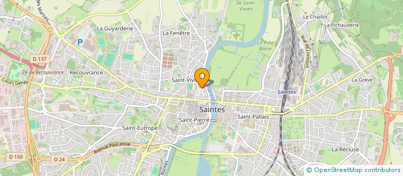 localisation de l'entreprise MONSIEUR ROMAIN GASIOR  SAINTES