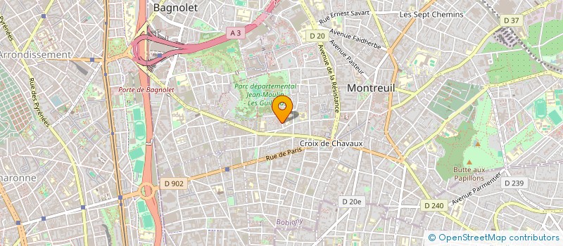 localisation de l'entreprise MONSIEUR ROMAIN GASPARD à MONTREUIL