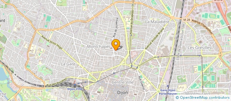 localisation de l'entreprise MONSIEUR ROMAIN GAUDET à DIJON