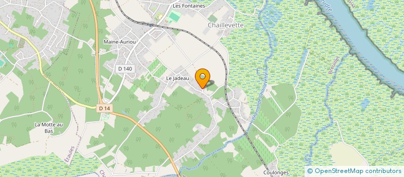 localisation de l'entreprise MONSIEUR ROMAIN GAUTHEUR  CHAILLEVETTE