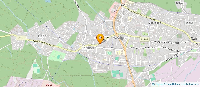 localisation de l'entreprise MONSIEUR ROMAIN GAUTHIER  LIBOURNE