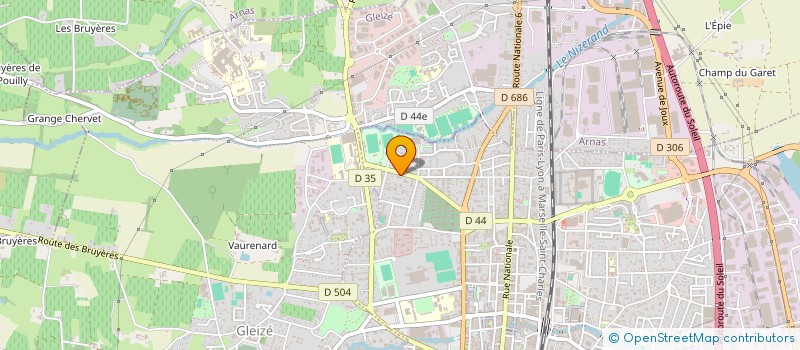 localisation de l'entreprise MONSIEUR ROMAIN GAUTHIER  VILLEFRANCHE-SUR-SAONE