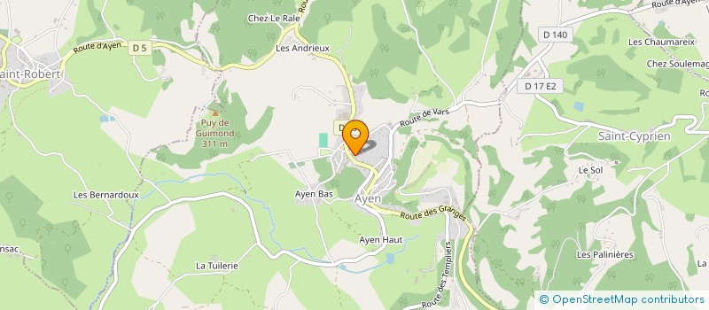 localisation de l'entreprise MONSIEUR ROMAIN GAUTHIER  PERPEZAC-LE-BLANC