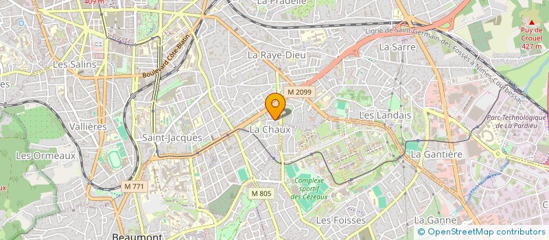 localisation de l'entreprise MONSIEUR ROMAIN GAVILLON  CLERMONT-FERRAND