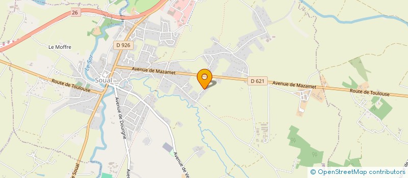 localisation de l'entreprise MONSIEUR ROMAIN GAYRAUD  SOUAL