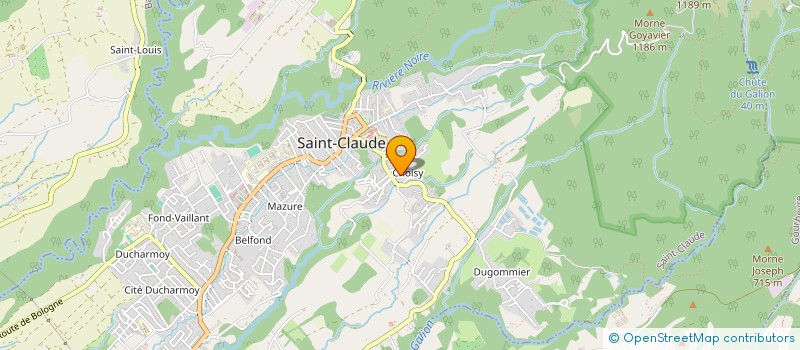 localisation de l'entreprise MONSIEUR ROMAIN GELEY  SAINT-CLAUDE
