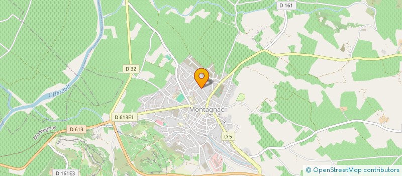 localisation de l'entreprise MONSIEUR ROMAIN GELLY  MONTAGNAC