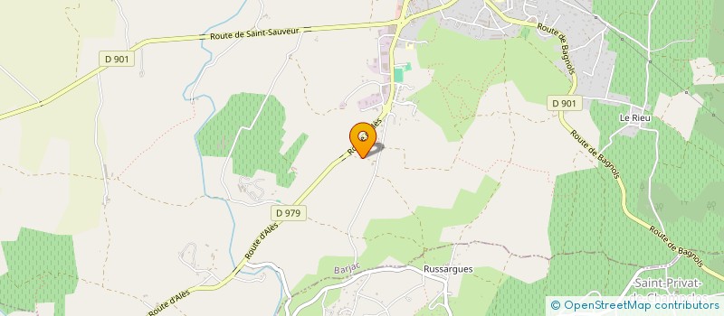 localisation de l'entreprise MONSIEUR ROMAIN GENET  BARJAC