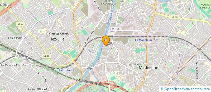 localisation de l'entreprise MONSIEUR ROMAIN GERARD à LA MADELEINE