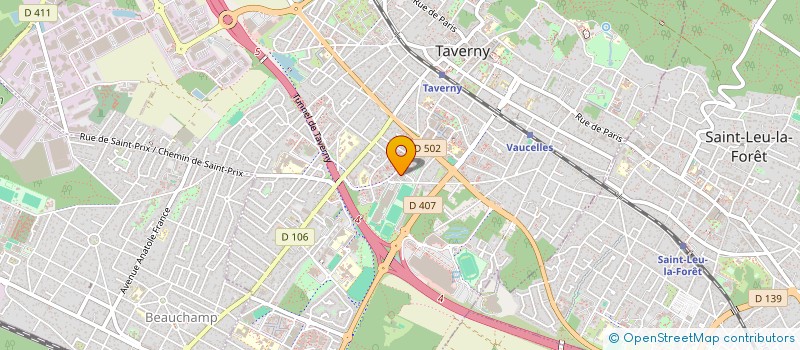 localisation de l'entreprise MONSIEUR ROMAIN GERARD  TAVERNY