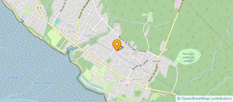 localisation de l'entreprise MONSIEUR ROMAIN GERBEAUD  LANTON