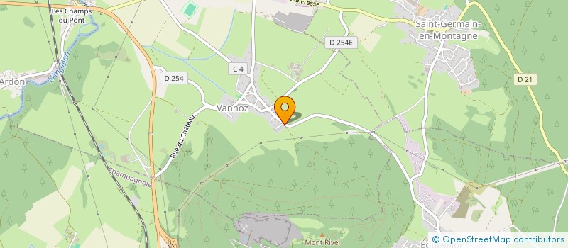 localisation de l'entreprise MONSIEUR ROMAIN GIANOLIO  VANNOZ