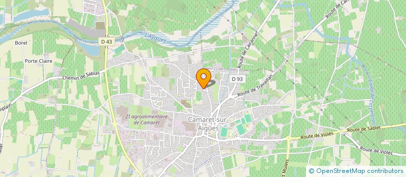 localisation de l'entreprise MONSIEUR ROMAIN GILLES  CAMARET-SUR-AIGUES