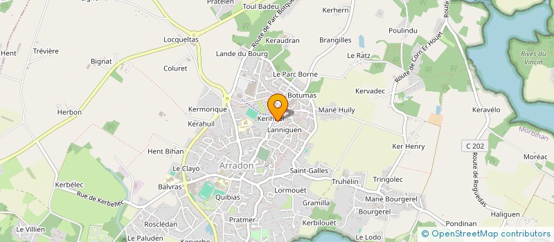 localisation de l'entreprise MONSIEUR ROMAIN GILLET à ARRADON