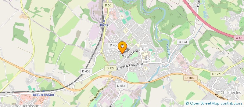 localisation de l'entreprise MONSIEUR ROMAIN GILLET  RIVES