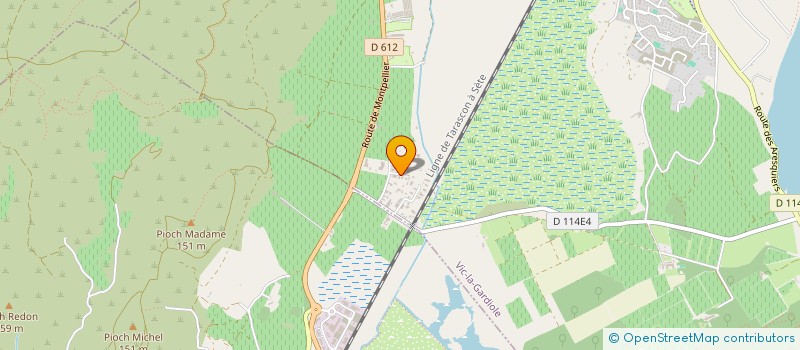 localisation de l'entreprise MONSIEUR ROMAIN GIMENEZ  VIC-LA-GARDIOLE