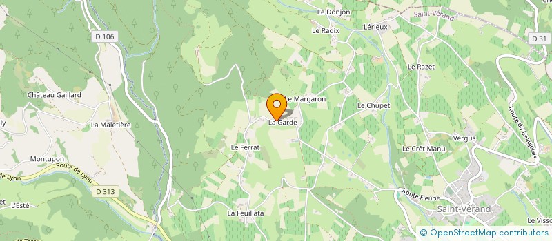localisation de l'entreprise MONSIEUR ROMAIN GIRAUD à SAINT-VERAND
