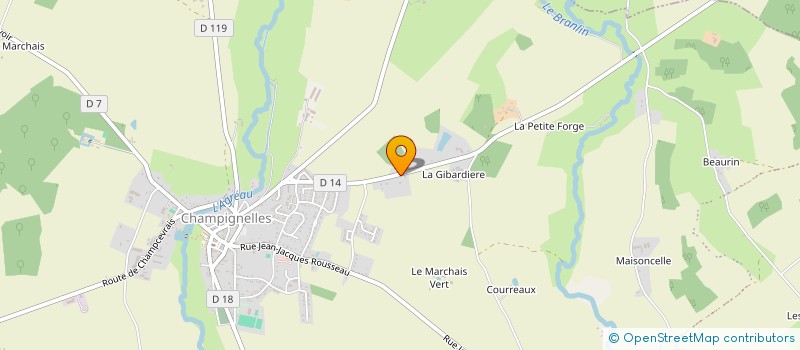 localisation de l'entreprise MONSIEUR ROMAIN GIRAULT  CHAMPIGNELLES