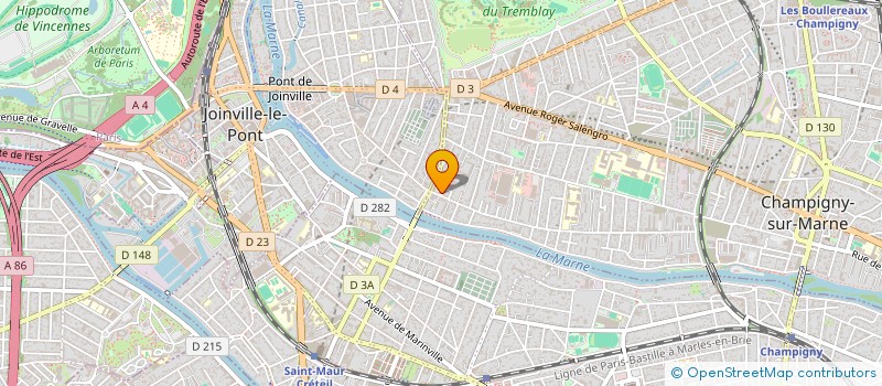 localisation de l'entreprise MONSIEUR ROMAIN GIROUDOT  CHAMPIGNY-SUR-MARNE