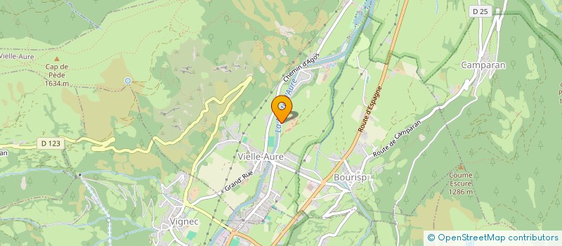 localisation de l'entreprise MONSIEUR ROMAIN GOMIS  VIELLE-AURE