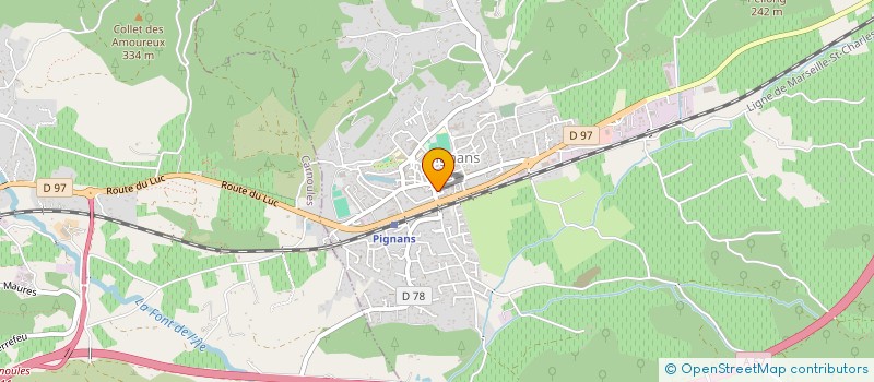 localisation de l'entreprise MONSIEUR ROMAIN GORET  PIGNANS