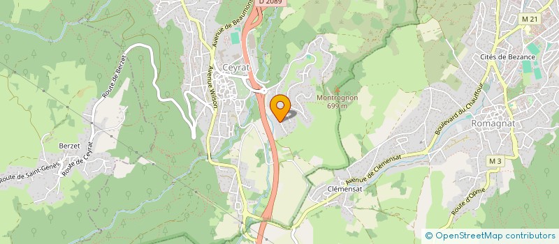 localisation de l'entreprise MONSIEUR ROMAIN GORGE à CEYRAT