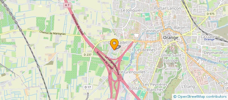 localisation de l'entreprise MONSIEUR ROMAIN GOUDET  ORANGE