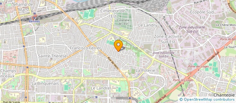 localisation de l'entreprise MONSIEUR ROMAIN GOUPILLE à RENNES