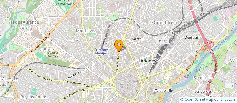 localisation de l'entreprise MONSIEUR ROMAIN GOUPILLOU à LIMOGES