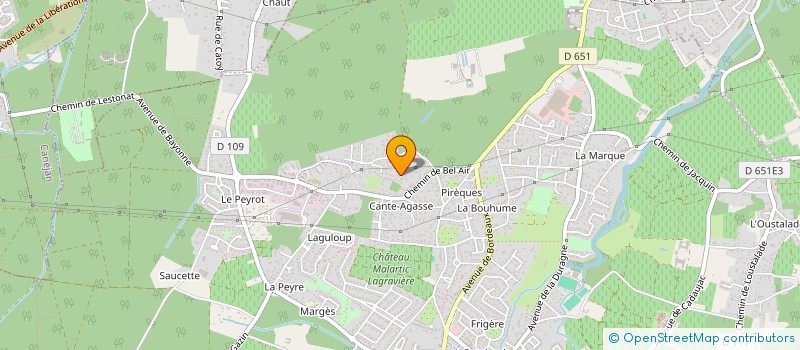 localisation de l'entreprise MONSIEUR ROMAIN GOURGUES  LEOGNAN