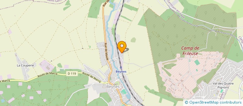 localisation de l'entreprise MONSIEUR ROMAIN GOURLAY  BEYNES