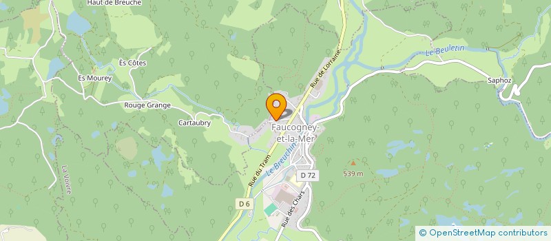 localisation de l'entreprise MONSIEUR ROMAIN GOURLIER  FAUCOGNEY-ET-LA-MER