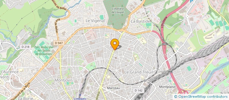 localisation de l'entreprise MONSIEUR ROMAIN GOUTORBE à LIMOGES