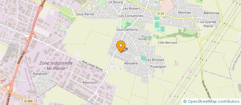 localisation de l'entreprise MONSIEUR ROMAIN GRANGER  GENAS