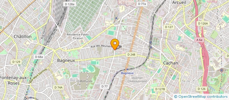 localisation de l'entreprise MONSIEUR ROMAIN GRARD à BAGNEUX