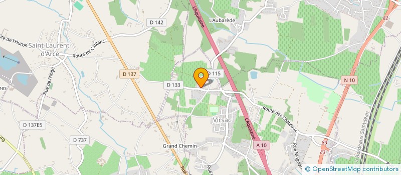 localisation de l'entreprise MONSIEUR ROMAIN GRATTEPAIN  VIRSAC