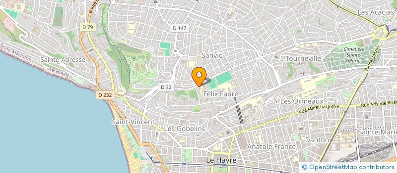 localisation de l'entreprise MONSIEUR ROMAIN GRAVOT à LE HAVRE