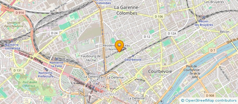 localisation de l'entreprise MONSIEUR ROMAIN GRENIER à COURBEVOIE