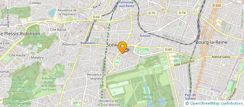 localisation de l'entreprise MONSIEUR ROMAIN GRIMAL à SCEAUX