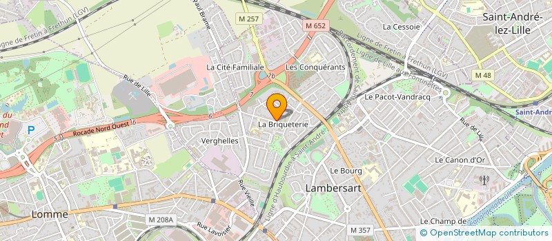 localisation de l'entreprise MONSIEUR ROMAIN GRIMBERT à LAMBERSART