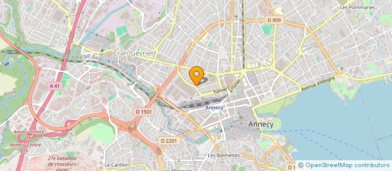 localisation de l'entreprise MONSIEUR ROMAIN GROJEAN à ANNECY